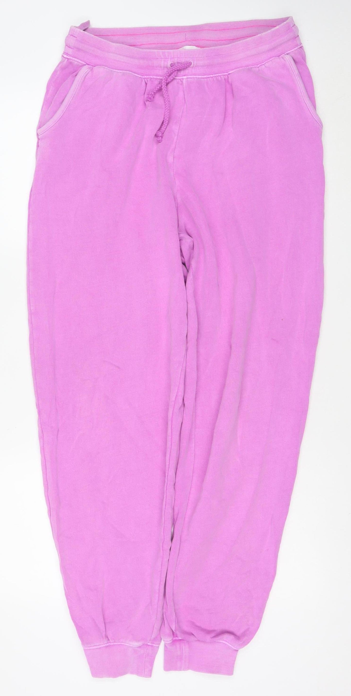 Boutique Womens Pink Cotton Jogger Trousers Size M Regular Fit
