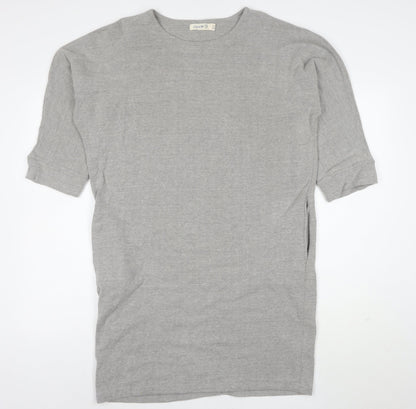 Lily & Me Womens Grey Size 12 Jersey T-Shirt Dress