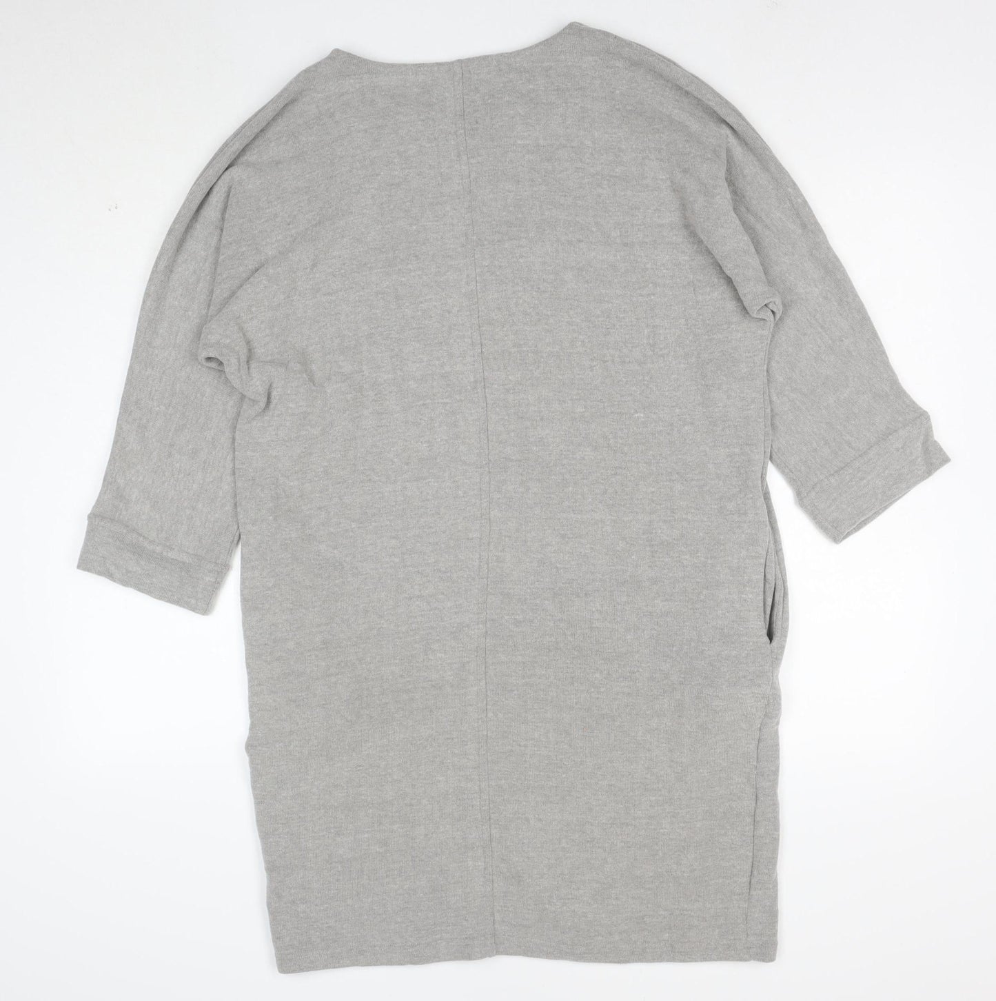 Lily & Me Womens Grey Size 12 Jersey T-Shirt Dress