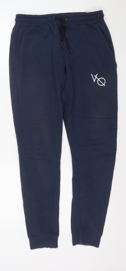 Vanquish Men's Blue Jogger Trousers Size M Activewear Cotton Blend