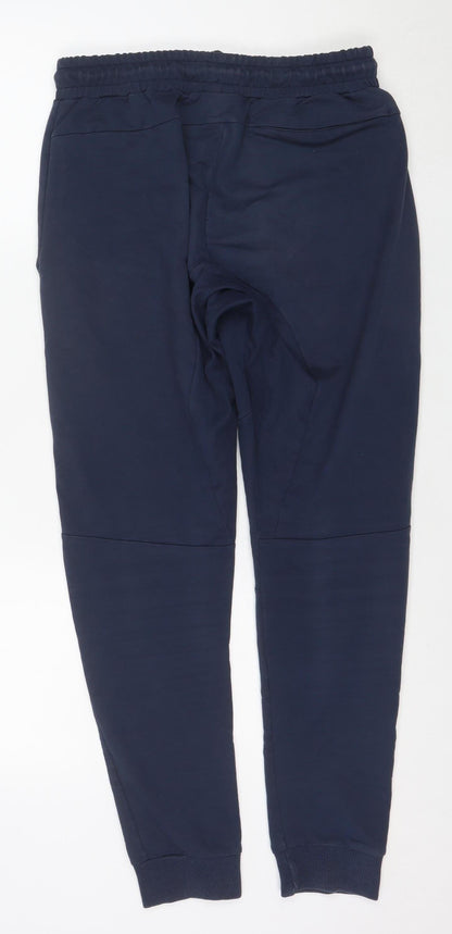 Vanquish Men's Blue Jogger Trousers Size M Activewear Cotton Blend