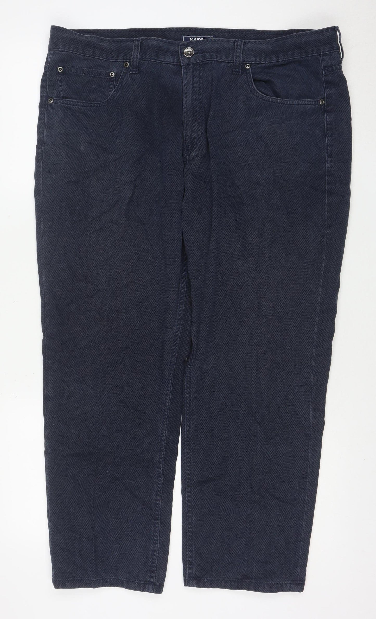 Maine New England Men's Blue 40S Chino Trousers Cotton Stretch