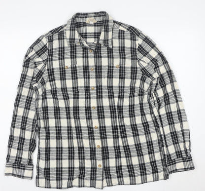 Prototype Trading Men's Black Check Flannel Button-Up Shirt M