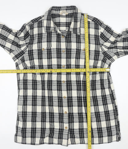 Prototype Trading Men's Black Check Flannel Button-Up Shirt M