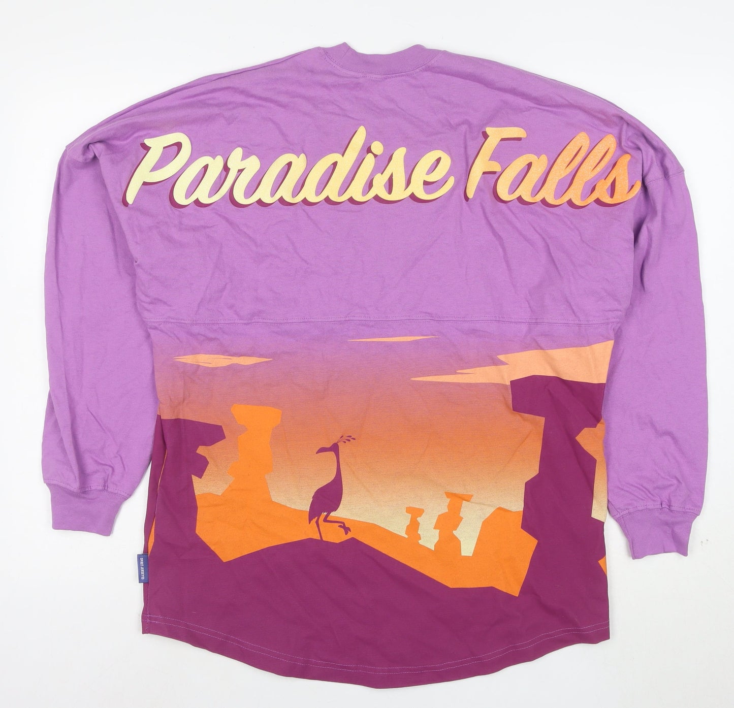 Disney Women Purple Up Paradise Falls Long Sleeve Jersey T-Shirt S