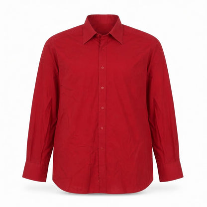 Ben Sherman Men's Red 17 Long Sleeve Regular Fit Button-Up Shirt
