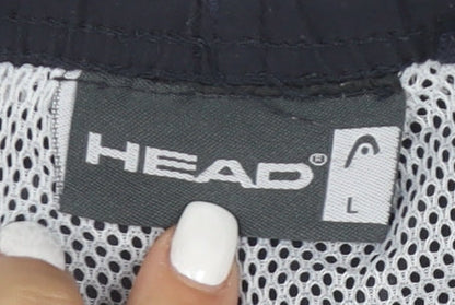 Head Mens Black Athletic Running Shorts L Quick Dry Lightweight