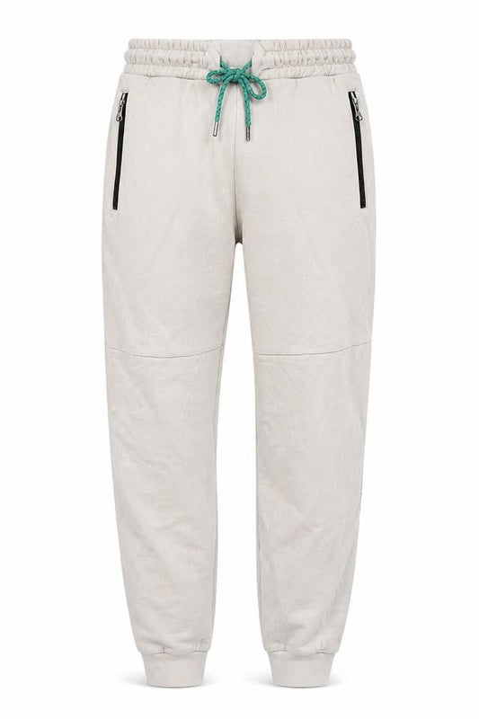 Zara Men Beige Jogger Trousers S Regular Fit Knit Elastic Waist