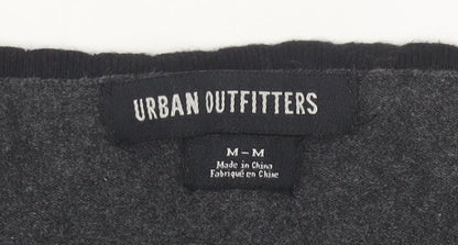 Urban Outfitters Women’s Grey Wool Knit V-Neck Puff Sleeve Cardigan M