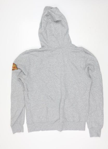 New Era Men’s Grey Canucks Pullover Hoodie Size M Sports Logo