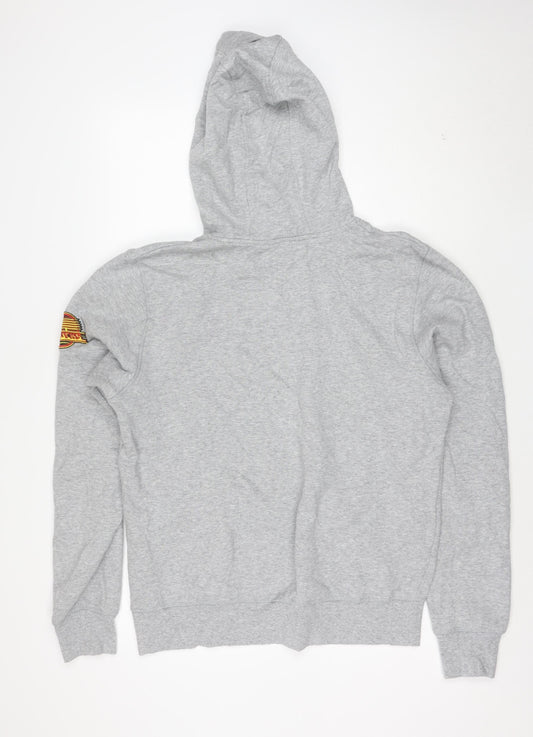 New Era Men’s Grey Canucks Pullover Hoodie Size M Sports Logo