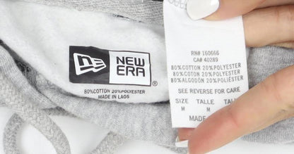 New Era Men’s Grey Canucks Pullover Hoodie Size M Sports Logo