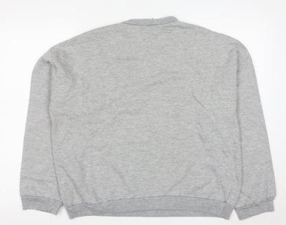 Yazzarmt Men's Grey Costa del Sol Graphic Sweatshirt Size S Crew Neck