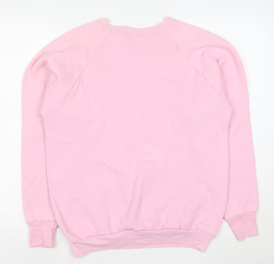 Fruit of the Loom Women Pink Tin Cup Colorado Pullover Sweatshirt L