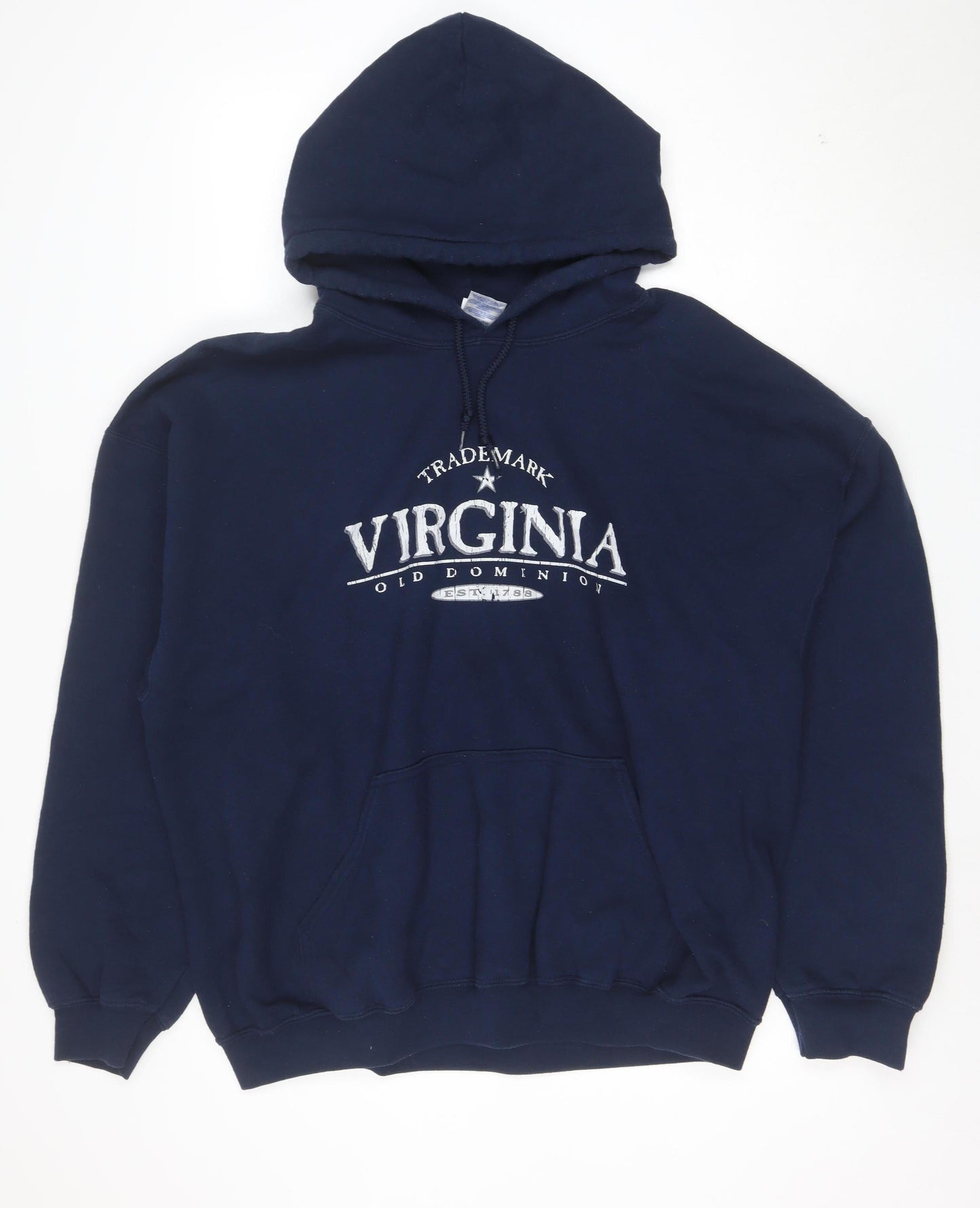 Gildan Men’s Blue Virginia Graphic Pullover Hoodie XL