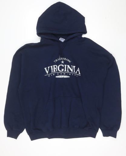 Gildan Men’s Blue Virginia Graphic Pullover Hoodie XL