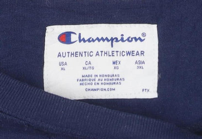 Champion Women's Navy Blue XL Crew Neck Pullover Sweatshirt