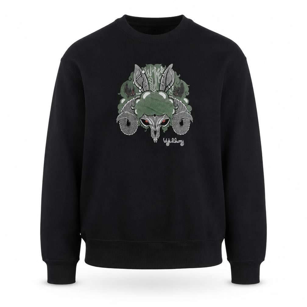 Gildan Women's Black S Pullover Sweatshirt with Graphic Design