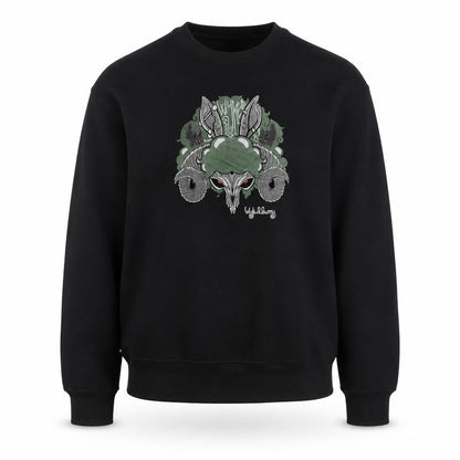 Gildan Women's Black S Pullover Sweatshirt with Graphic Design