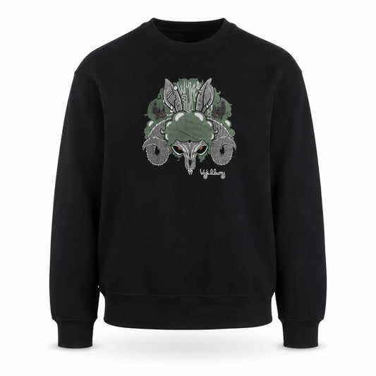 Gildan Women's Black S Pullover Sweatshirt with Graphic Design