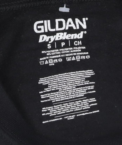 Gildan Women's Black S Pullover Sweatshirt with Graphic Design