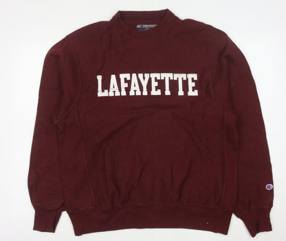 Champion Reverse Weave Men's Red Lafayette Sweatshirt M
