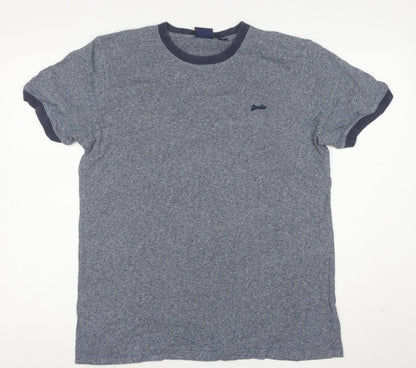 Superdry Men's Blue Crew Neck Short Sleeve T-Shirt Size L