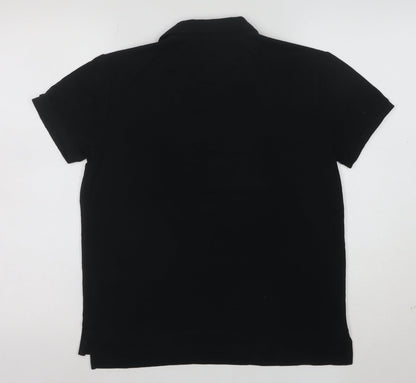 Ralph Lauren Men's Black Classic Fit Earth Polo Shirt M