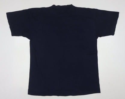 Premium Men's Navy Scotland The Brave XL Cotton T-Shirt