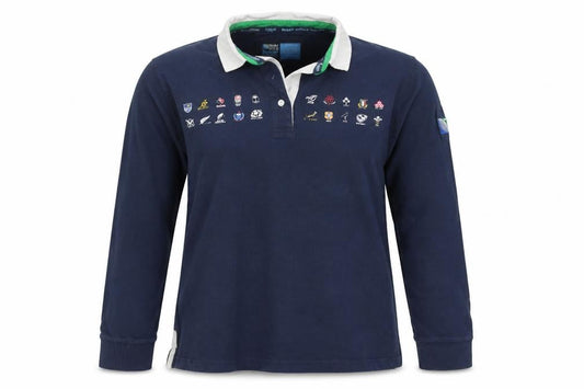 Canterbury Womens Blue Rugby World Cup 2015 Polo Shirt Size 12