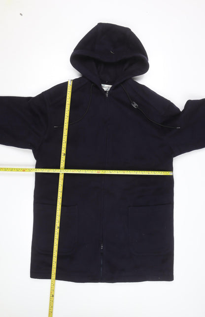 Forecaster Men's Blue Wool Hooded Mid-Length Coat Size S