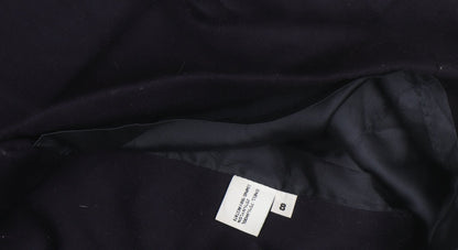 Forecaster Men's Blue Wool Hooded Mid-Length Coat Size S