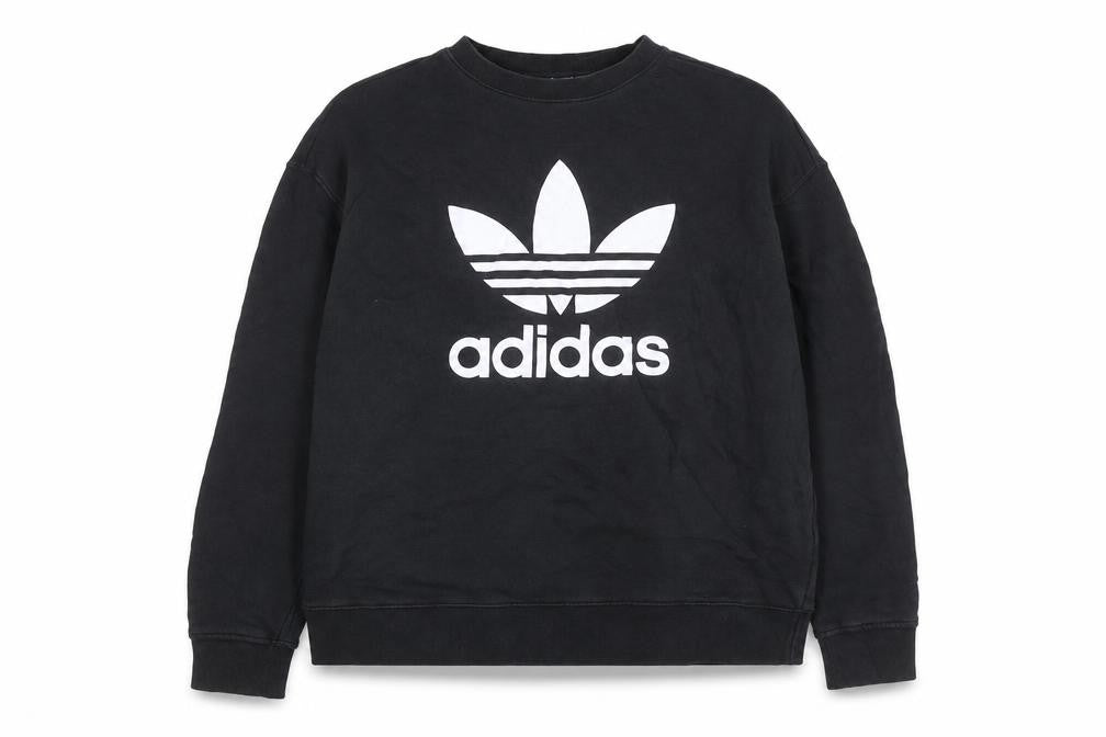 Adidas Womens Black Size 16 Crew Neck Pullover Sweatshirt