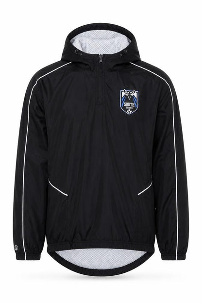 Holloway Men's Black L Windbreaker Jacket Hooded Sportswear