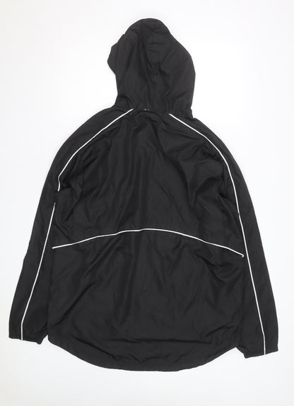 Holloway Men's Black L Windbreaker Jacket Hooded Sportswear