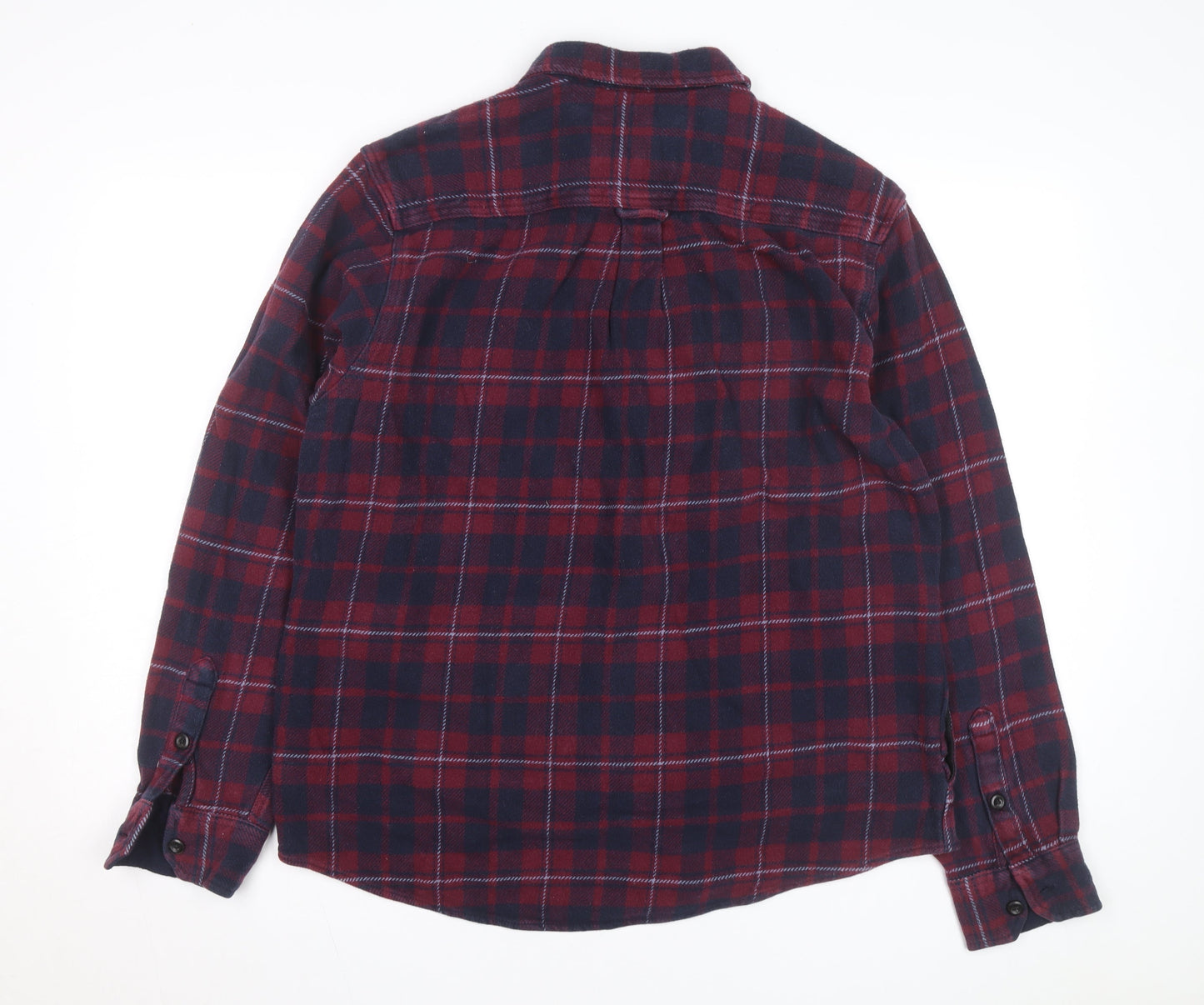Orvis Men's Red Check Flannel Long Sleeve Button-Up Shirt Size L