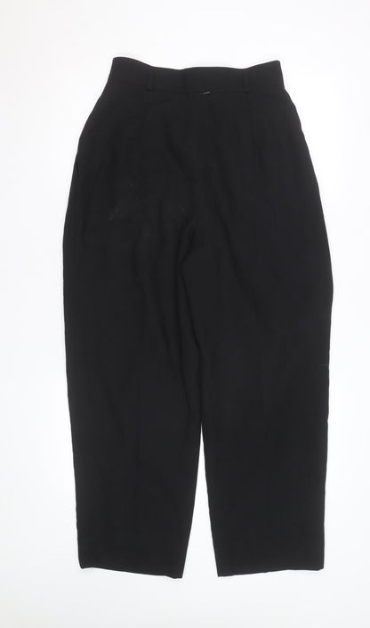 Rena Rowan for Saville Womens Black High Waist Pleated Trousers Size 10