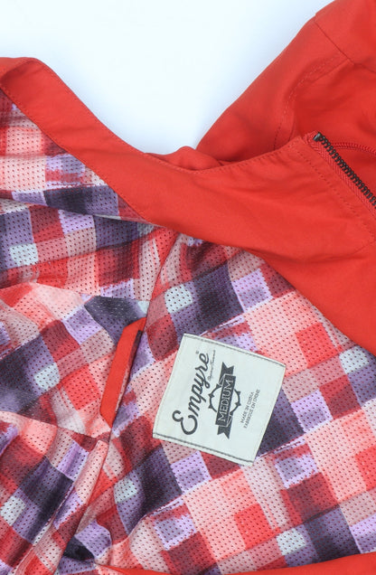 Empyre Men's Red Hooded Windbreaker Jacket Medium Cotton Casual