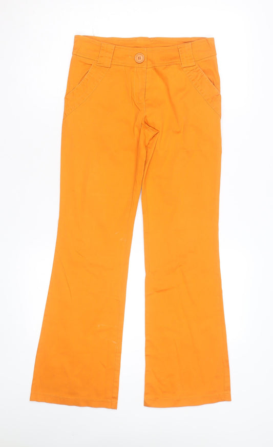 Crash One Powerpuff Girls Orange Teen Flared Chino Trousers Size 14