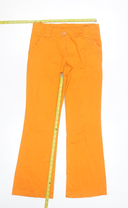 Crash One Powerpuff Girls Orange Teen Flared Chino Trousers Size 14