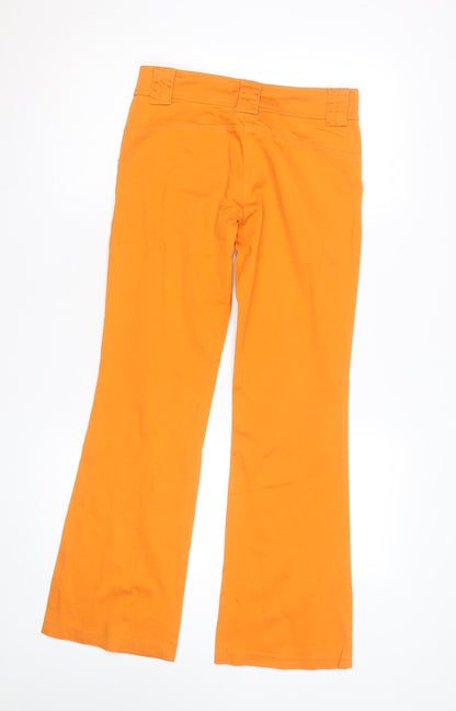 Crash One Powerpuff Girls Orange Teen Flared Chino Trousers Size 14