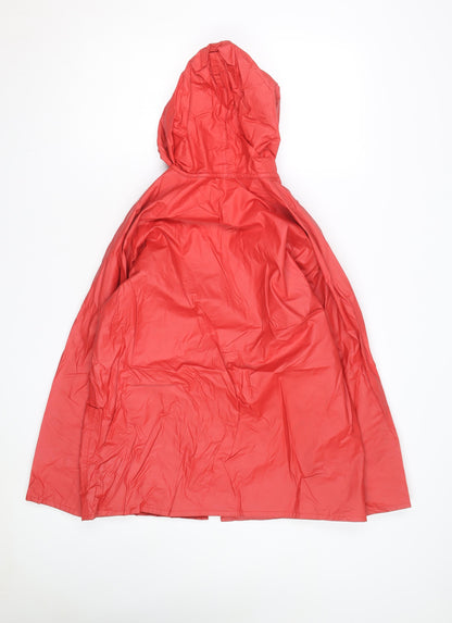 Jonathan Logan Men's Red Hooded Rain Coat Jacket M