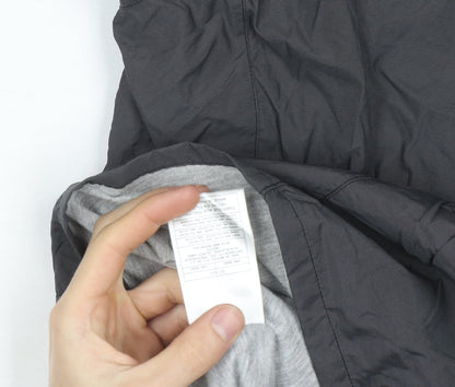 Nike Women's Grey Hooded Windbreaker Jacket Size 10 Lightweight