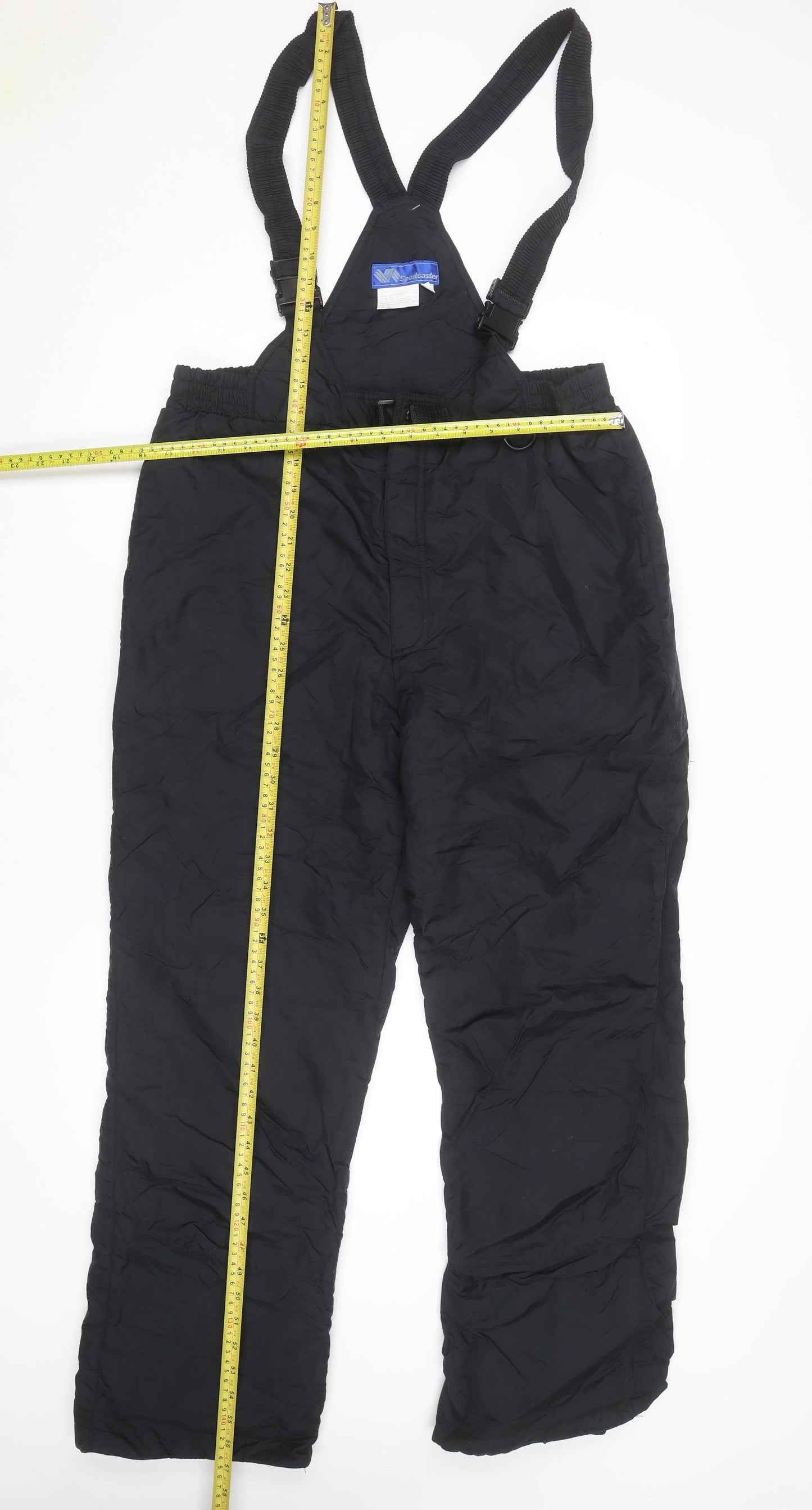 Sportcaster Men's Black Snow Pants M Regular Fit Insulated Waterproof