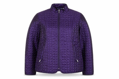 Great Northwest Indigo Women's Purple Quilted Full Zip Jacket L