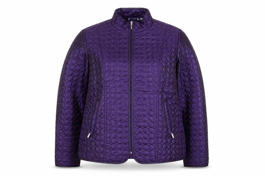 Great Northwest Indigo Women's Purple Quilted Full Zip Jacket L