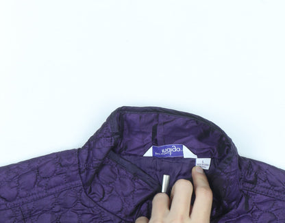 Great Northwest Indigo Women's Purple Quilted Full Zip Jacket L
