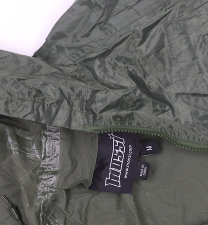 Mossi Mens Green Waterproof Hooded Rain Jacket M