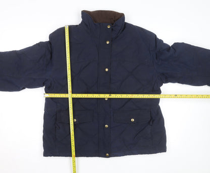 L.L.Bean Women’s Blue Quilted Down Jacket Size L Regular