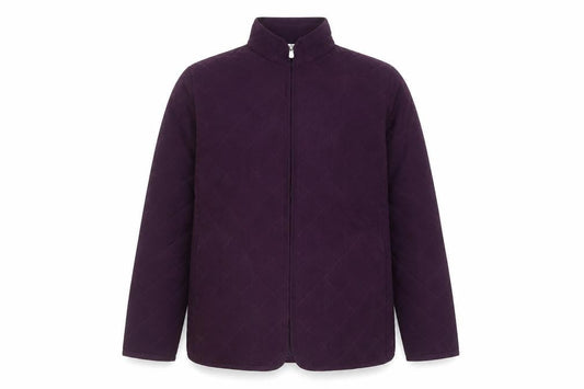 Alia Sport Men's Purple Quilted Mid-Length Jacket Size S